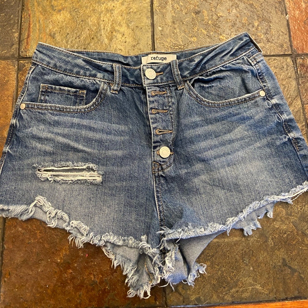 Jean shorts ripped